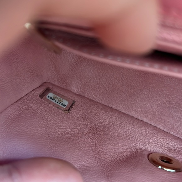Chanel Pink Tweed Mini Flap - Picture 4 of 6